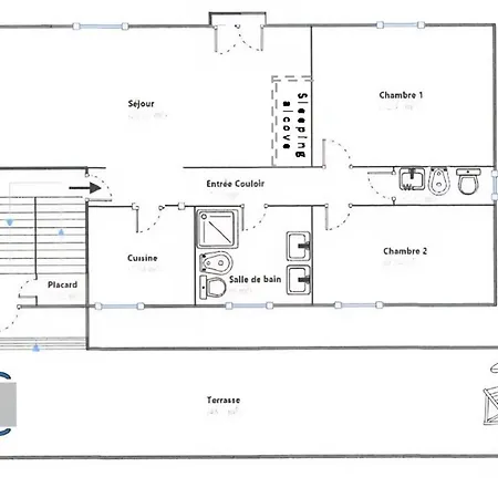Appartement With Sea View & Spacious Terrace